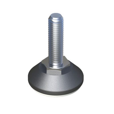 Maschinenfuß - LHVF - ISC PLASTIC PARTS - Stahl / Polypropylen / regelbar