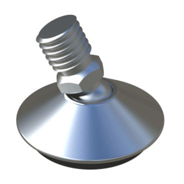 Maschinenfuß - MFDD - ISC PLASTIC PARTS - Polypropylen / Stahl / regelbar