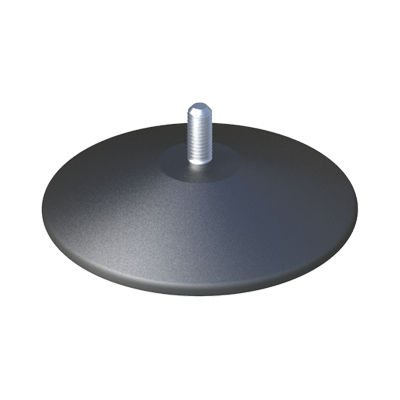 Maschinenfuß - MFDB - ISC PLASTIC PARTS - aus verzinktem Stahl / Polypropylen / regelbar