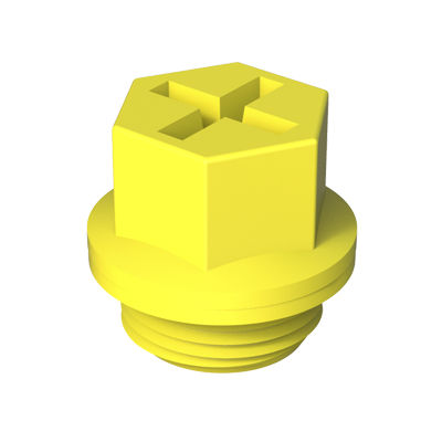 Sechseckiger Stopfen - DTRO - ISC PLASTIC PARTS - Gewinde / Kunststoff / Schutz