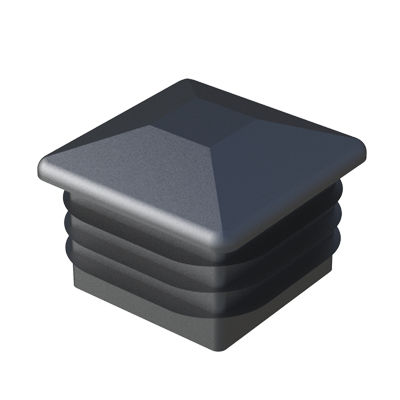 Quadratischer Stopfen - LES - ISC PLASTIC PARTS - rechteckig / Lamellen / außen
