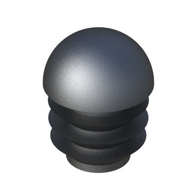 Runder Stopfen - LGLR - ISC PLASTIC PARTS - Lamellen / außen / Polyethylen mit niedriger Dichte (LDPE)