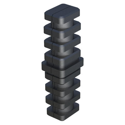 Quadratischer Rohrverbinder - SAIAA - ISC PLASTIC PARTS - Stahl