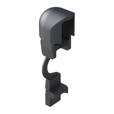 Rechteckige Kabelzugentlastungsschelle - MPRZA - ISC PLASTIC PARTS - Nylon / Mulden / für Kabel