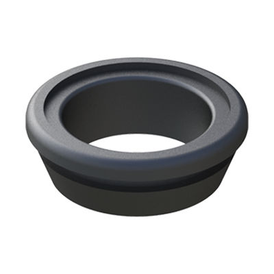 PVC-Kabeldurchführung - HYPAG - ISC PLASTIC PARTS - offen