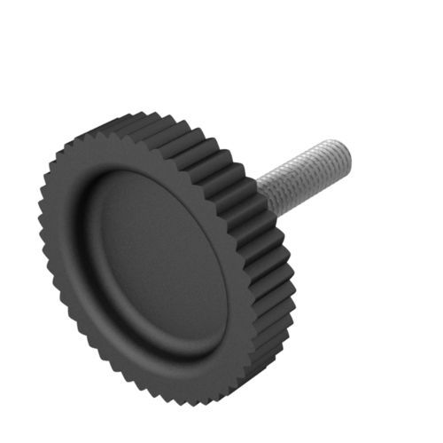 Rändelknopf - AKKM - ISC PLASTIC PARTS - rund / Polypropylen / PP