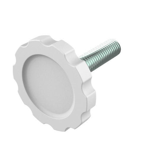 Rändelknopf - YAI - ISC PLASTIC PARTS - rund / Edelstahl / verzinkter Stahl