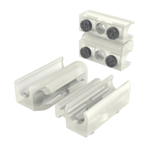 Maschinenfuß - AKCL - ISC PLASTIC PARTS - Rohr / Polypropylen