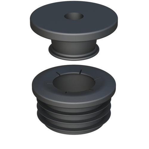 Press-Fit-Endkappe - LIOP - ISC PLASTIC PARTS - rund / HDPE / POM