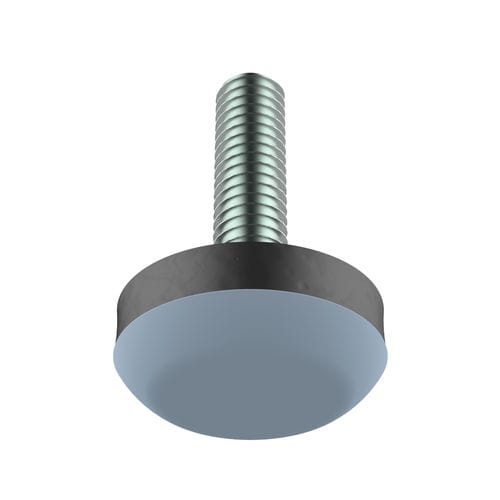 Maschinenfuß - VEA - ISC PLASTIC PARTS - Gummi / PTFE / regelbar