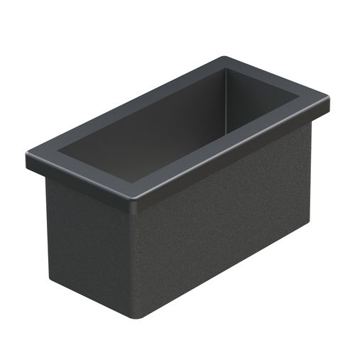 Gewindeeinsatz - LFM  - ISC PLASTIC PARTS - Polyethylen / Polyethylen mit niedriger Dichte (LDPE) / rechteckig