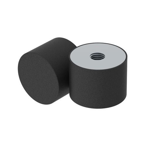Zylindrische elastische Lagerung - LSDE - ISC PLASTIC PARTS - galvanisiertem Stahl / Elastomer / Edelstahl