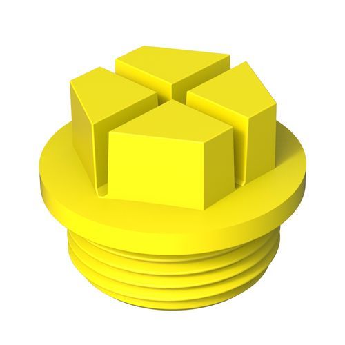 Zylindrischer Stopfen - DTRU - ISC PLASTIC PARTS - Gewinde / Nylon 6 / PA6