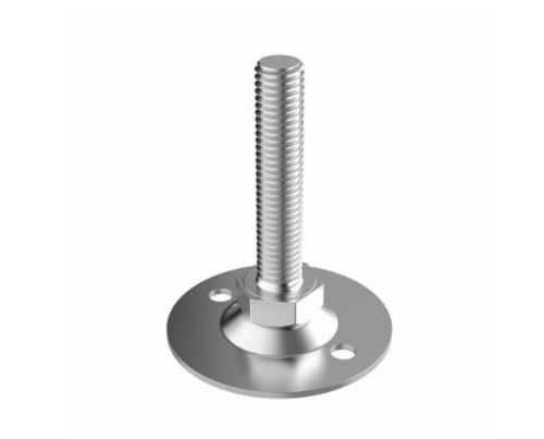 Maschinenfuß - LHVB - ISC PLASTIC PARTS - Photovoltaik / aus verzinktem Stahl / Nivellier