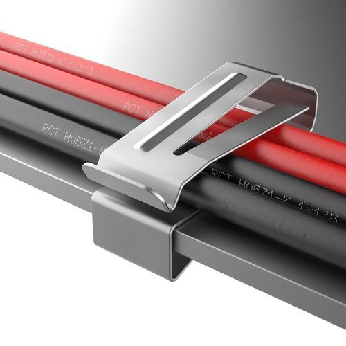 Edelstahl-Kabelschelle - SFH - ISC PLASTIC PARTS - wiederverwendbar / korrosionsbeständig / für Photovoltaikanwendung