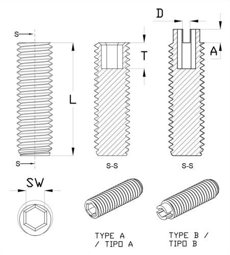 Polycarbonat-Gewindestift - EEF - ISC PLASTIC PARTS - Kunststoff / Thermoplast / für Kunststoff