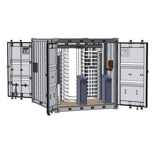Container für Zugangskontrolle - Ollagnier SCA - Metall / modular / maßgefertigt