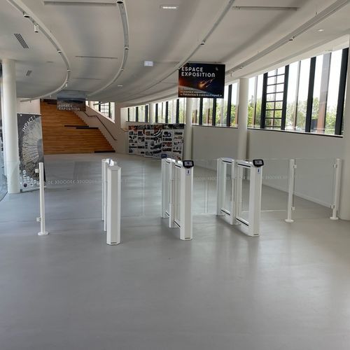 Personenschleuse für Zugangskontrolle - PASO-Evo type SL - Ollagnier SCA - Schwenk / Gleitschieber / für Geschäftsgebäude
