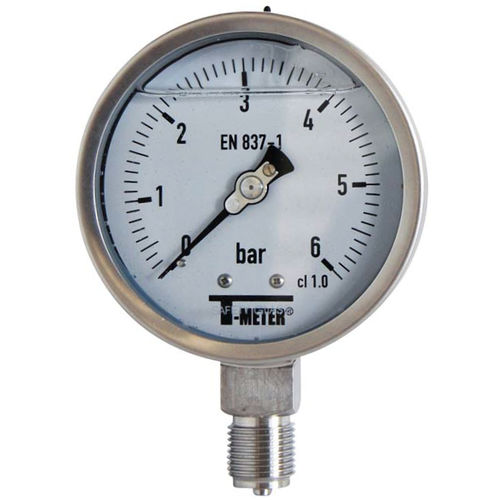 Naßläufer-Manometer - 1618 series - SFERACO - Gewinde / Edelstahl / Rohrfeder