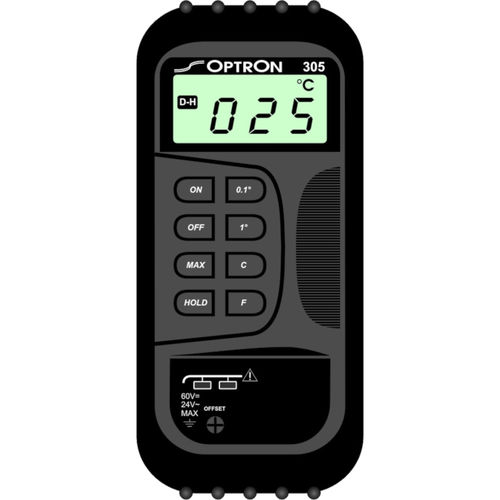 Thermoelement-Thermometer - A305 - Optron - digital / °C / K