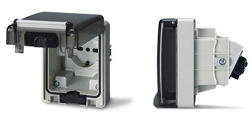 Wandmontierte Steckdose - DOMOPLUS series - SCAME PARRE S.p.A. - Einbau / IP66 / Industrie