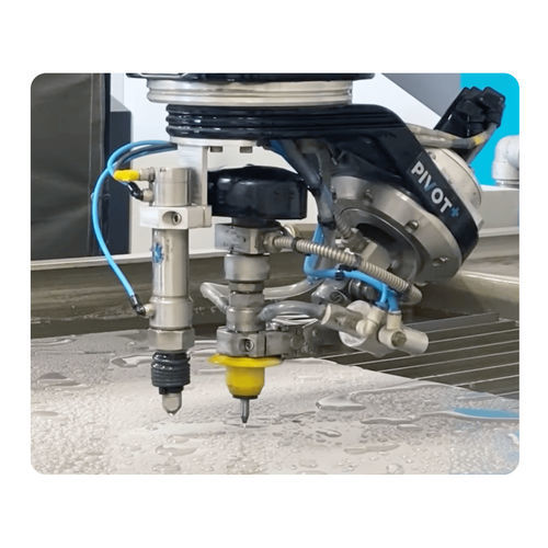 Wasserstrahlschneidkopf - Pivot+™ - Flow Europe GmbH - Flow Waterjet Europe - Mehrachsen / für das Fasenschneiden
