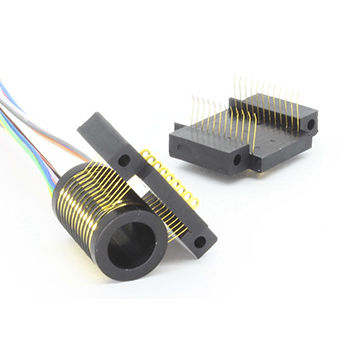 Elektrischer Schleifring - S010-12 Series - SenRing Electronics. - Durchgangsbohrung / für Messgeräte / Gold