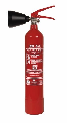 Feuerlöscher / Gas (CO2) - 2 kg, 34B | CO20200M/EN3 - Pii Srl - tragbar