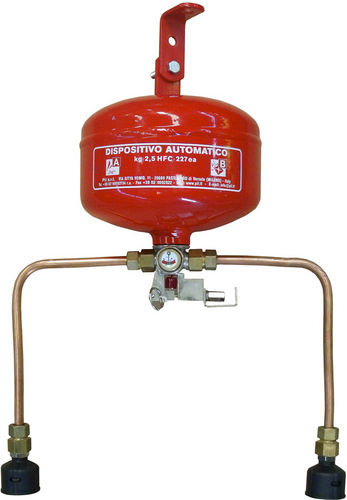 Festinstallierter Feuerlöscher - 2.5 kg, HFC 227 | AUT25002 - Pii Srl - automatisch