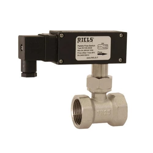 Mechanischer Durchflusswächter - RIV15 series - Riels Instruments - Paddel / für Flüssigkeiten / Gewinde