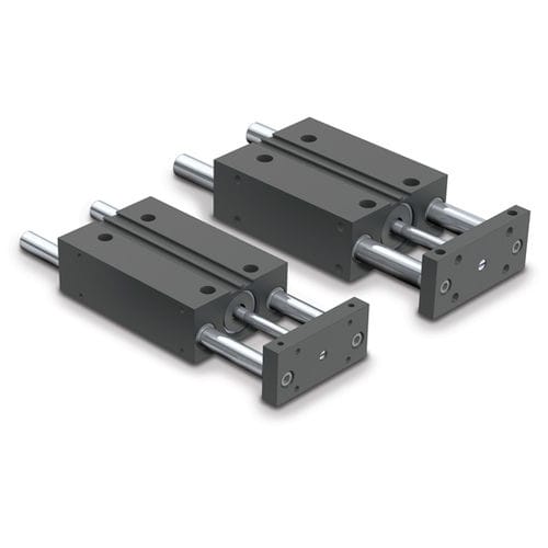 Pneumatikzylinder - Power-Block - Tolomatic, TOL-O-MATIC - mit geführter Kolbenstange / doppeltwirkend / Aluminium