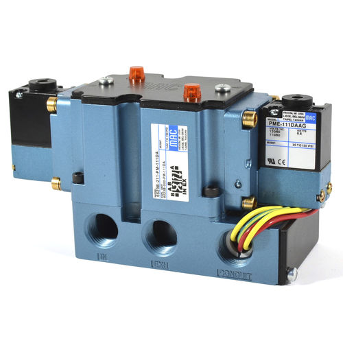 Pneumatik-Wegeventil / Schieber - 6500 series - MAC Valves - magnetbetrieben / vorgesteuert / 4/2-Wege