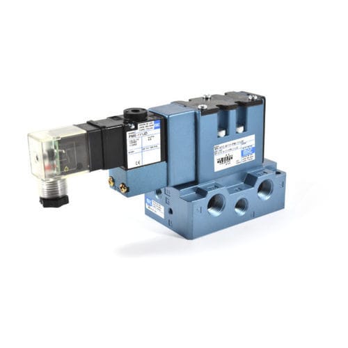Pneumatik-Wegeventil / mit Klappe - ISO01 series - MAC Valves - magnetbetrieben / direktgesteuert / 5/2-Wege