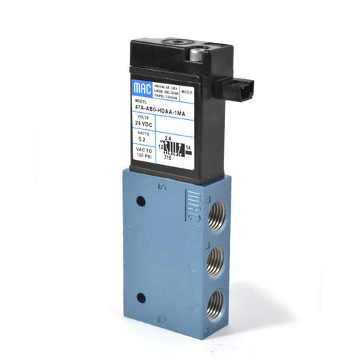 Pneumatik-Wegeventil / mit Klappe - 47 Series - MAC Valves - mit Ventil / magnetbetrieben / direktgesteuert