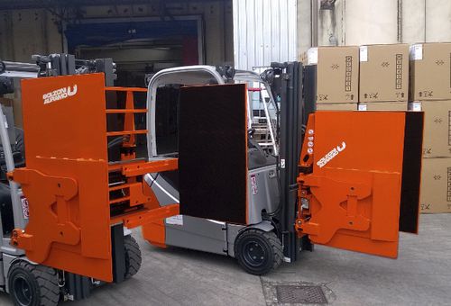 Hebeklemme für Karton - KS-CD series - BOLZONI S.p.A. - vertikal / hydraulisch