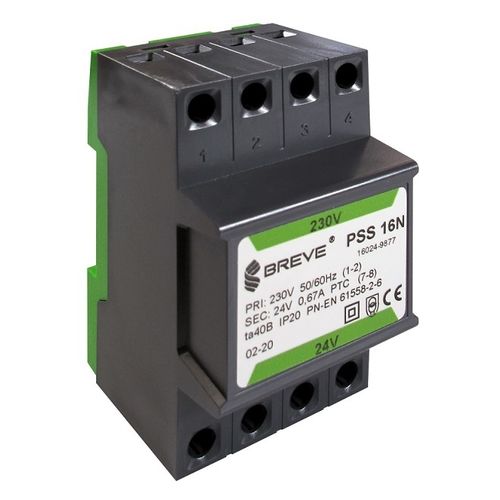 Isolationstransformator - PSS N series - BREVE-Tufvassons - verkapselt / DIN-Schienen / EN61558