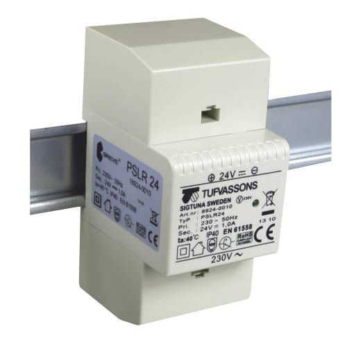 Stromversorgung für DIN-Schiene - PSLR series  - BREVE-Tufvassons - AC/DC / Schaltnetzteil