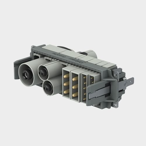 Elektrisches Steckverbinder-Gehäuse - CTD 10 - Stäubli Electrical Connectors AG - plattenmontiert / Kunststoff / rechteckig