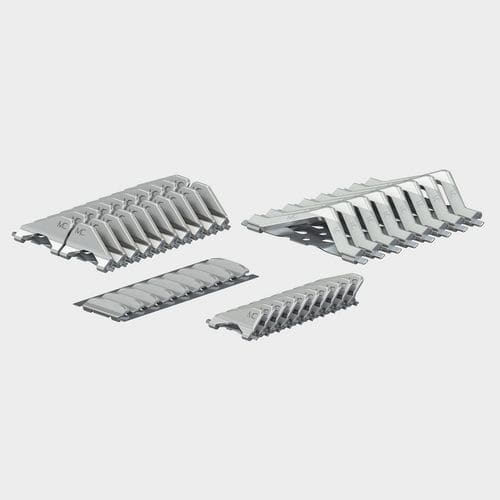 Elektrischer Kontakt / flach - MULTILAM fusio - Stäubli Electrical Connectors AG - Federdruck / Kupfer / Silber