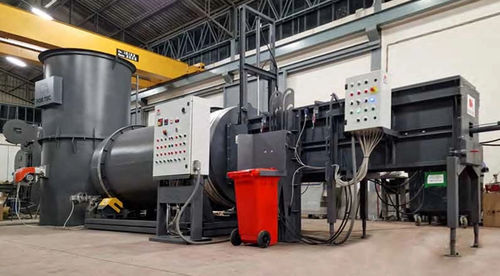 Verbrennungsanlage für Industrieprodukte - ROTOMAC - For.Tec. srl - für Krankenhausabfälle / für Risikoprodukte / Drehrohrofen