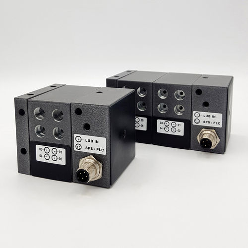 Schmiermittel-Progressivverteiler - PRV-PLC series - GRUETZNER GmbH - PLC-gesteuert