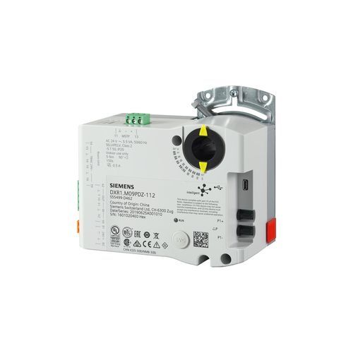 Elektrischer Klappenantrieb - DXR1.M09P series - Siemens Building Technology HVAC Products - 90° / IP20 / kompakt