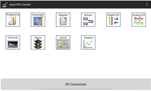 Software für Schrittmotor-Controller - phyLOGICTM - Phytron GmbH - Konfiguration / zur Parametrierung / Android