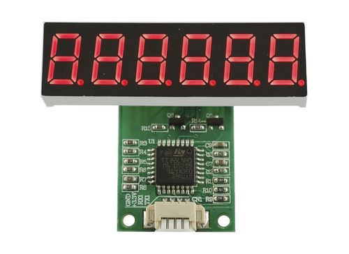LED-Display - LDH-M3604RI-UR - LUMEX - 6-stellig / 7 Segmente / Industrie