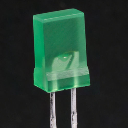 Grüne LED - LUMEX - rechteckig / Through-Hole / mit geringer Leistung