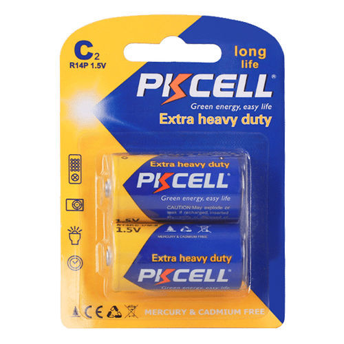 Zink-Kohle-Batterie - C / R14P - Shenzhen PKCELL Battery Co. Ltd - C-Typ / 1,5 V / UL