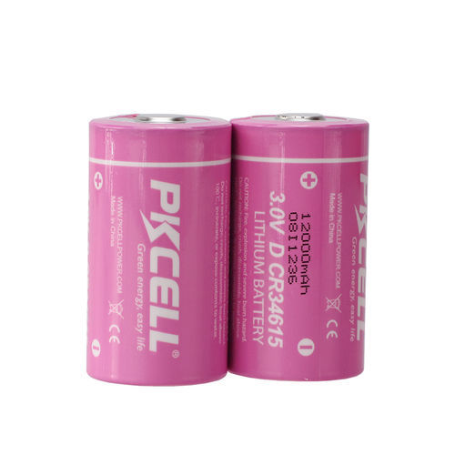 Lithium-Mangandioxid-Batterie - CR34615 - Shenzhen PKCELL Battery Co. Ltd - zylindrisch / 3 V / IEC