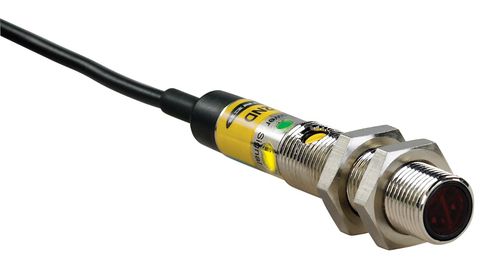 Optoelektronischer Sensor / Reflex-Lichtschranke - M12 SERIES - BANNER ENGINEERING CORP. - zylindrisch / rotes Licht / kompakt