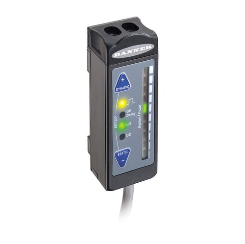 Rechteckiger optoelektronischer Sensor - R55F SERIES COLOR CONTRAST FIBER OPTIC - BANNER ENGINEERING CORP. - Infrarot / Weißlicht / RGB