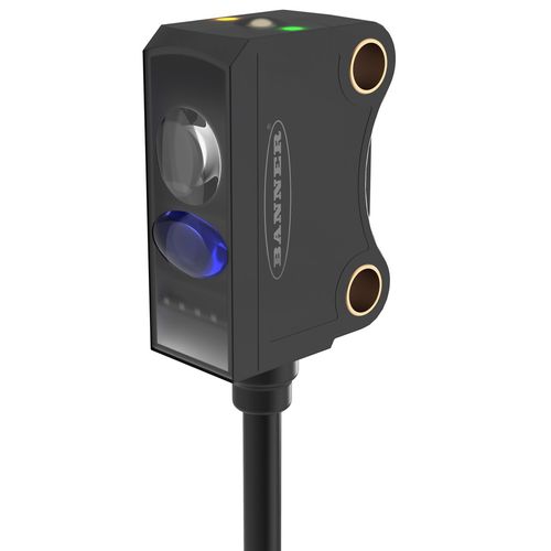 Optoelektronischer Sensor / Miniatur - VS8 SERIES - BANNER ENGINEERING CORP. - mit Hintergrundausblendung / polarisierte Rückbeleuchtung / rechteckig